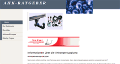 Desktop Screenshot of ahk-ratgeber.de